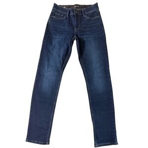 Liz Claiborne Sara Slim Leg Jeans Dark Wash Mid-Rise Denim Size 4